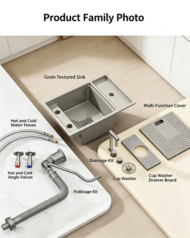 Cup Washer Hidden Bar Sinks Lid Multifunctionalstainless Steel