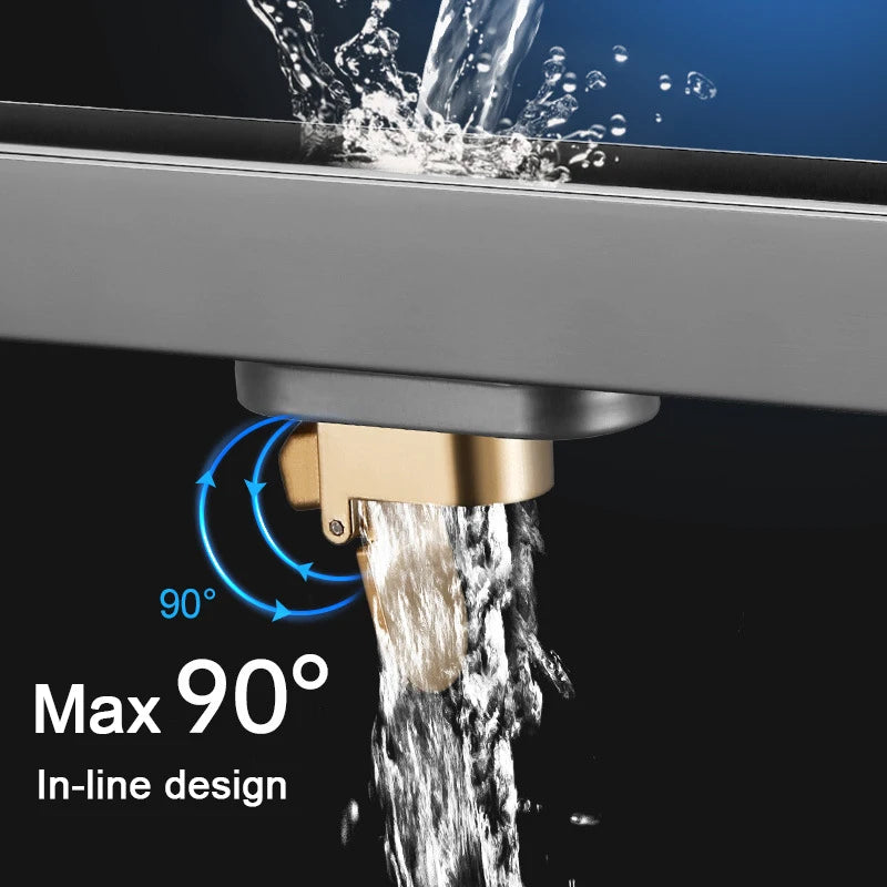 2cm Wide Floor Drain Stainless Steel Linear Narrow