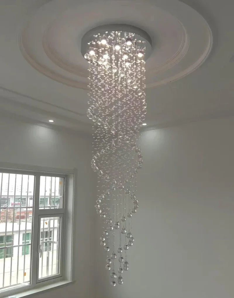 Modern Led Chandelier Fixture Luxury Hanging Lamp Staircase