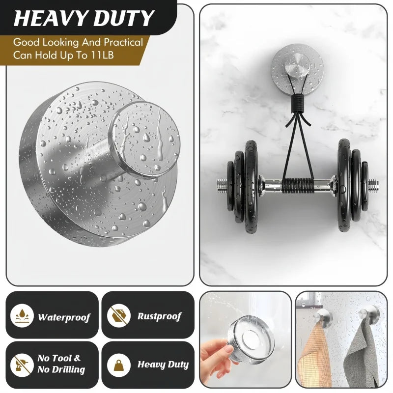 Suction Cup Hooks Towel Coat Bath Robe Hook