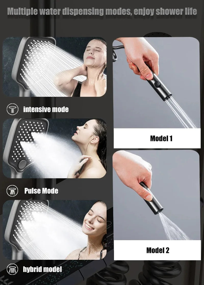 12 Inch Shower Digital Display Led Wall Mounted