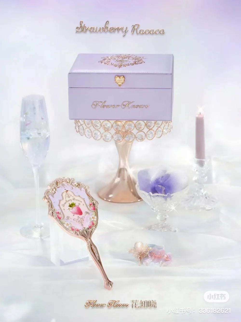 Flower Knows Violet Strawberry Rococo Jewelry Empty Box