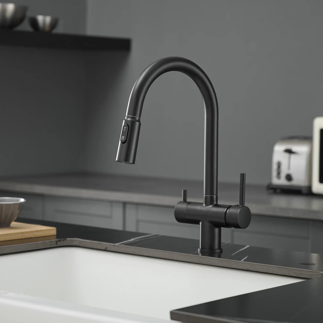 Pull Out Filter Sink Faucets Pull Down Cold