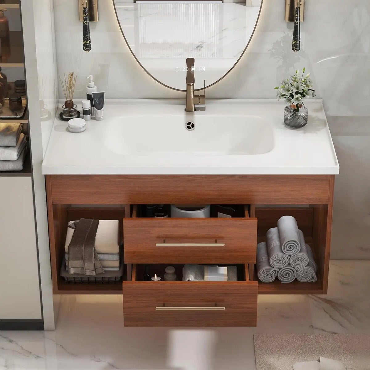 36 Modern Bathroom Vanity Ceramic Sink Sintered Stone