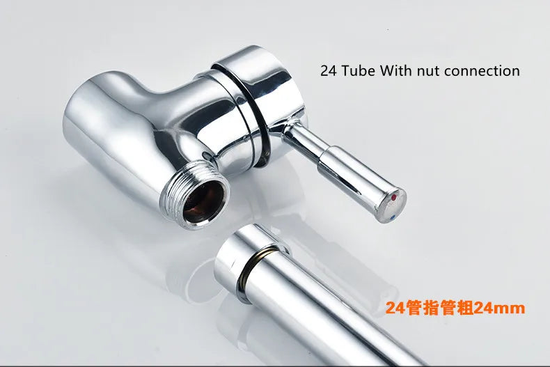 1pc Stainless Steel Sink Faucet Pipe Connection Saving