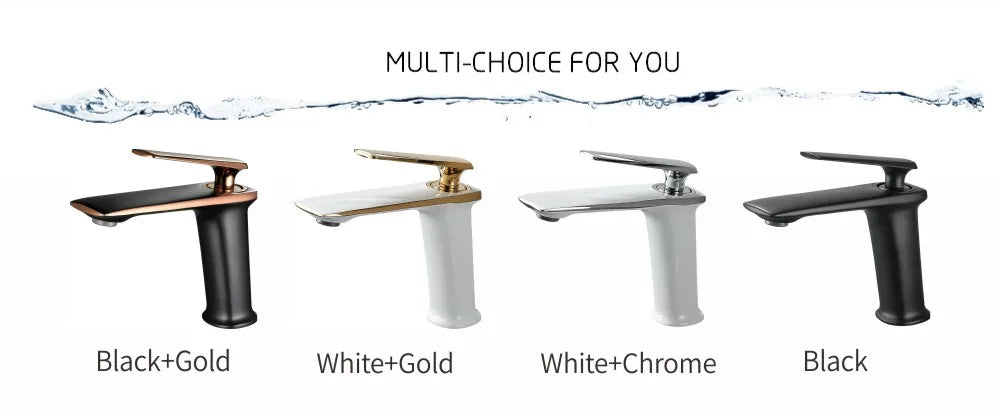 Basin Faucets Black Brass Faucet Cold Bathroom Sink