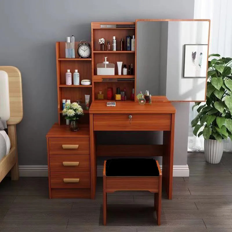 Dressing Table Small Apartment Dresser Modern Makeup Mirror
