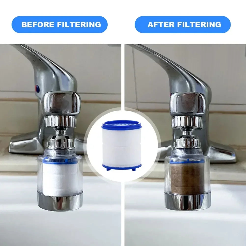 360 Degree Rotating Faucet Filters Bubbler Mount Anti-Splash