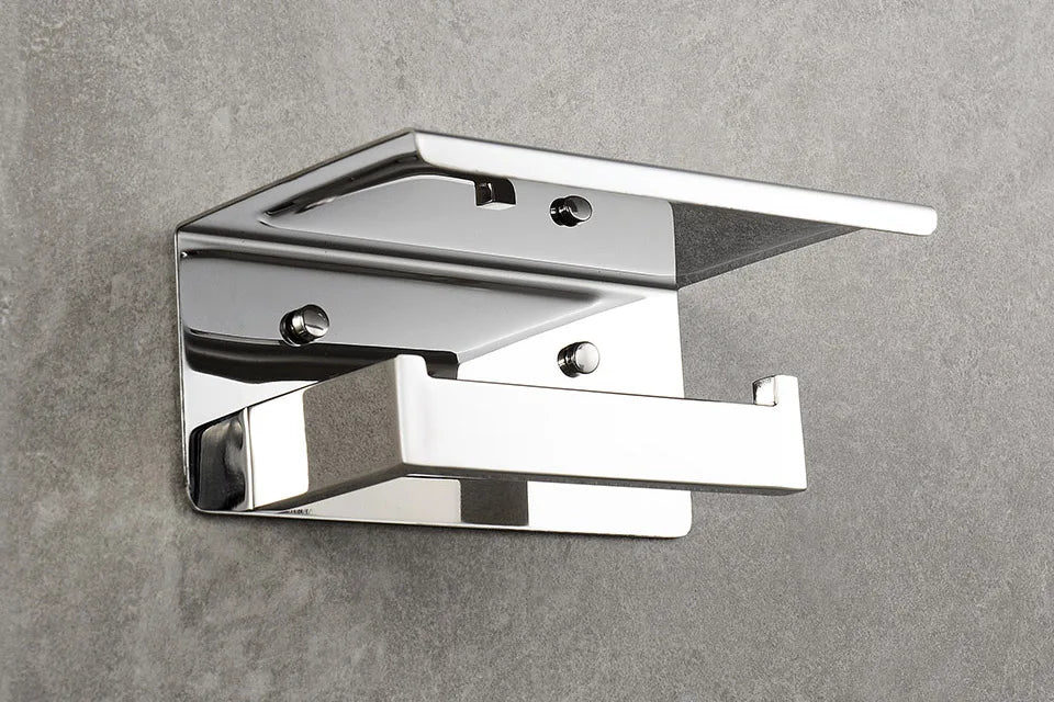 Stainless Steel Bathroom Hardware Mirror Chrome Polished Towel