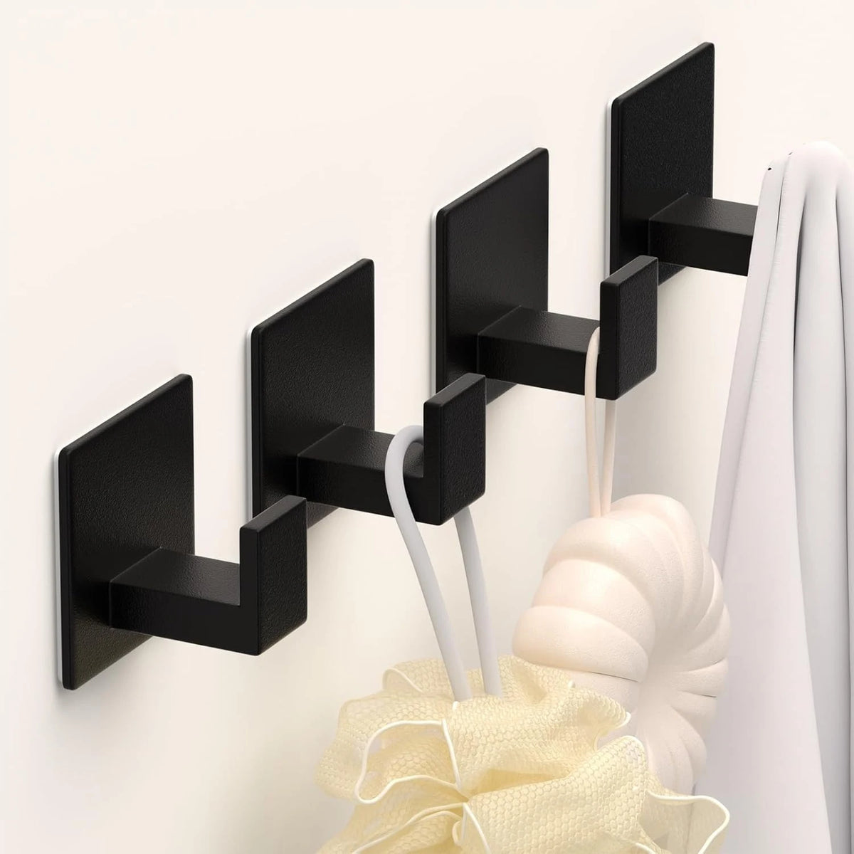 1-4pcs Strong Adhesive Wall Hook Sticker Hanging Coat
