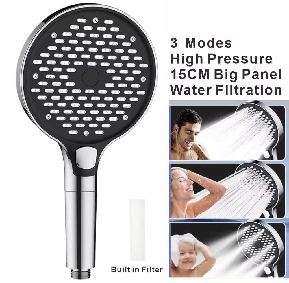 15cm Big Panel High Pressure Shower Head Filter