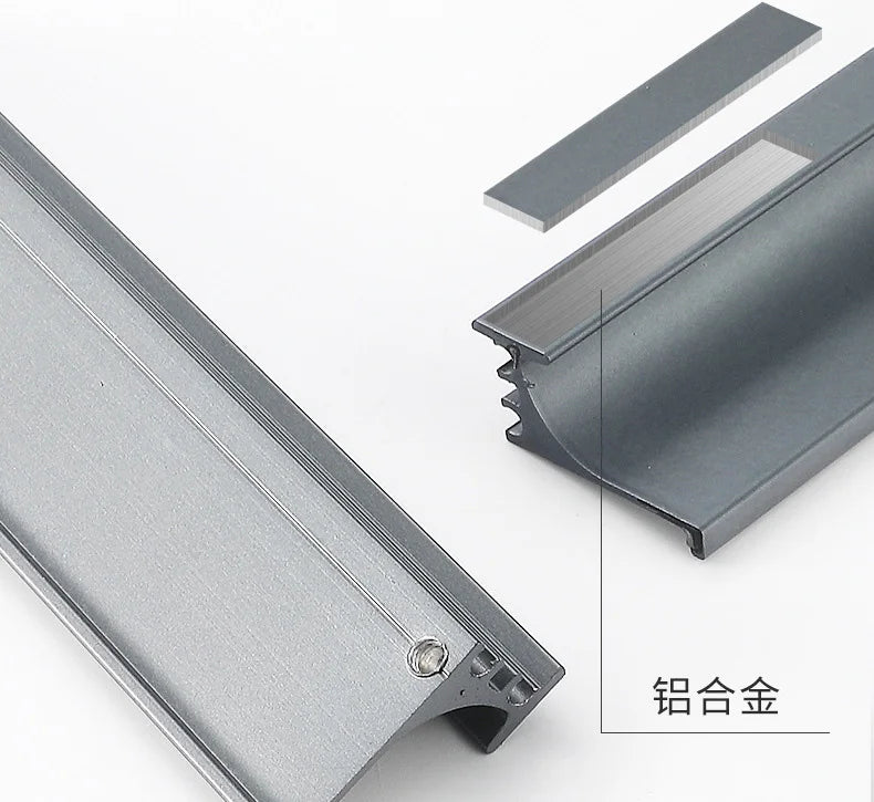 100-400mm Recessed Cabinet Drawer Pull Handle Bathroom Furniture