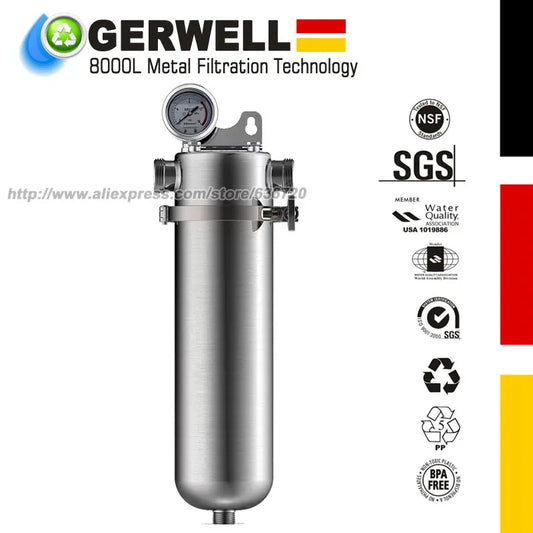 8000 Stainless Steel Under Sink Water Filter System