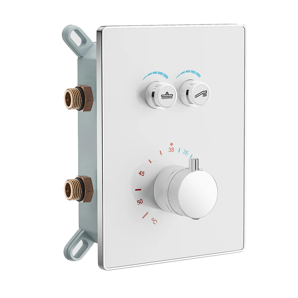 Solid Brass Valve Concealed Thermostat Trim Two Or