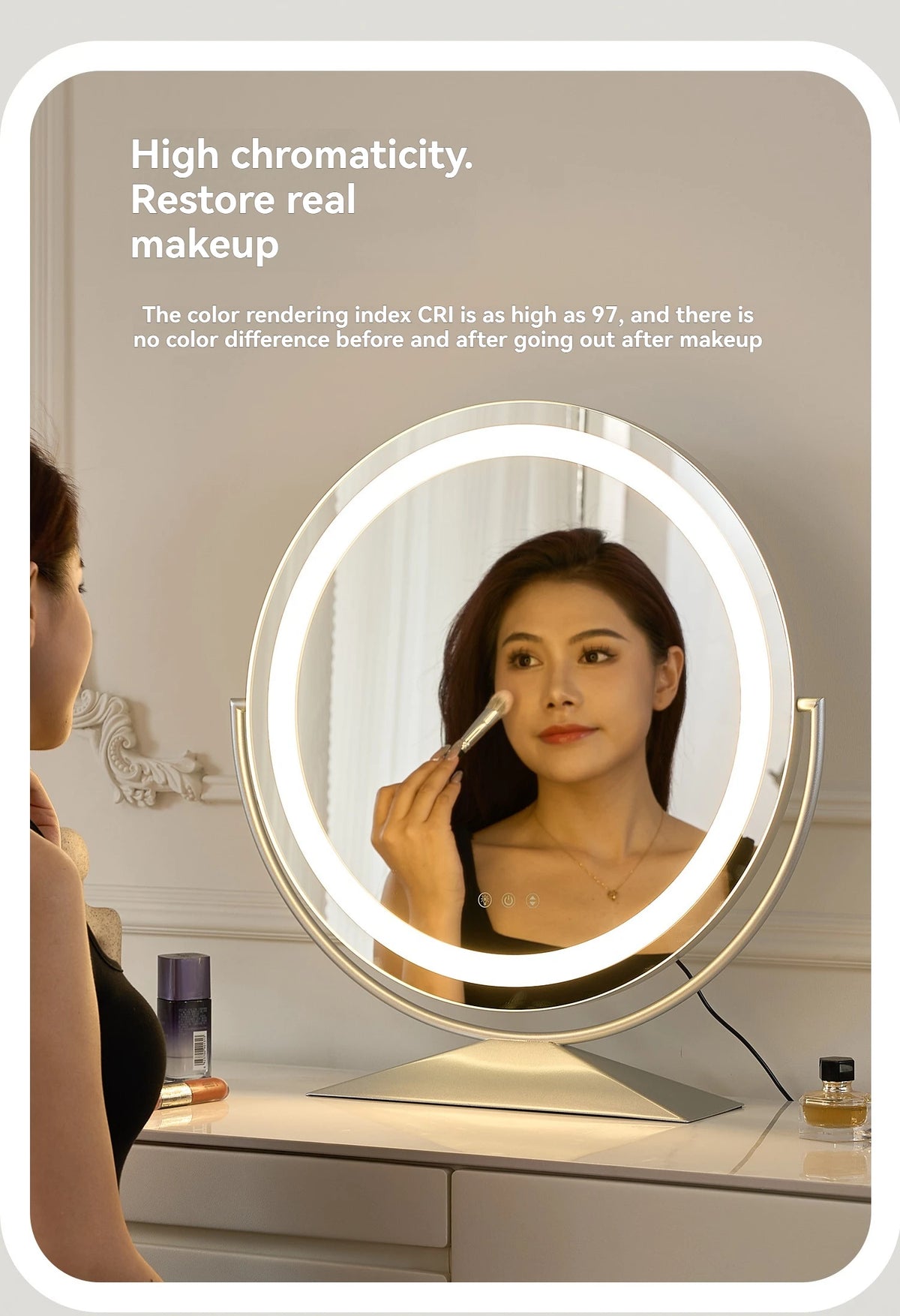 Beauty Mirror Smart Circle Internet Celebrity Bedroom Mirror