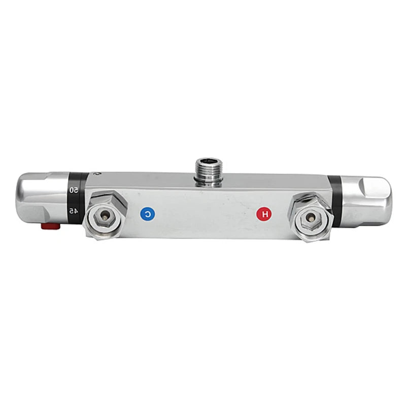 Bathroom Thermostatic Shower Faucet Brass Chrome Mixer Value
