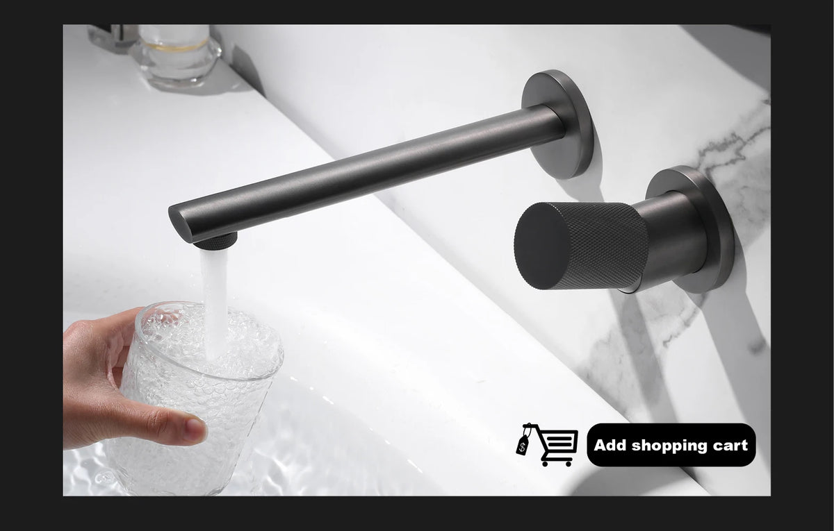 Aitana Pull Out Design Gun Grey Faucet Simple