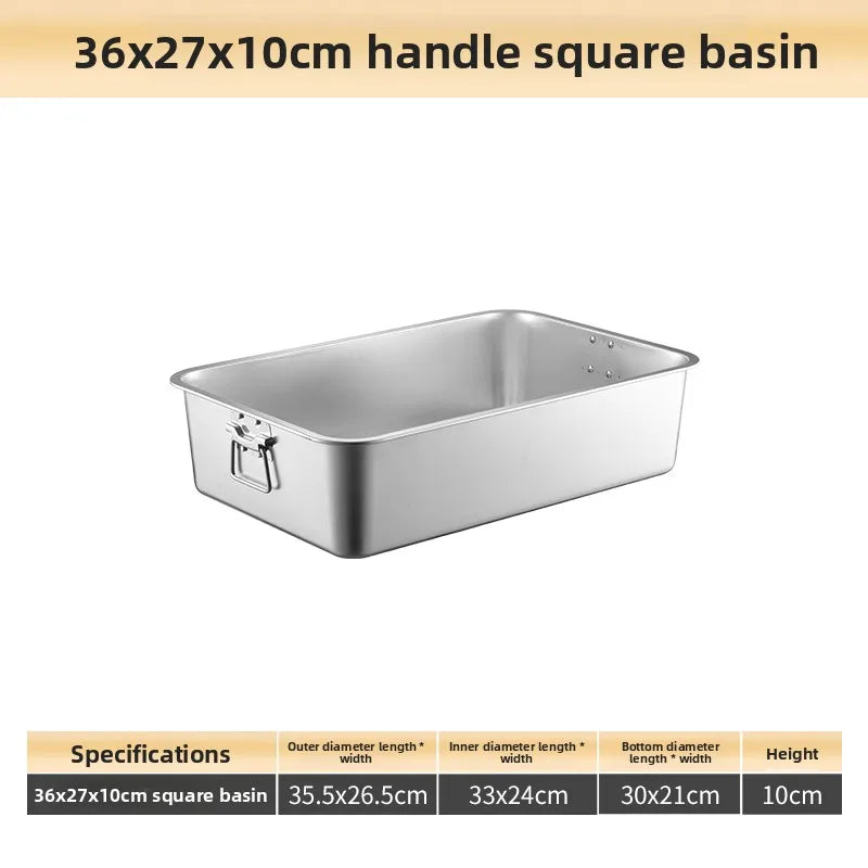 Stainless Steel 304 Deepened Square Basin Rectangular Box