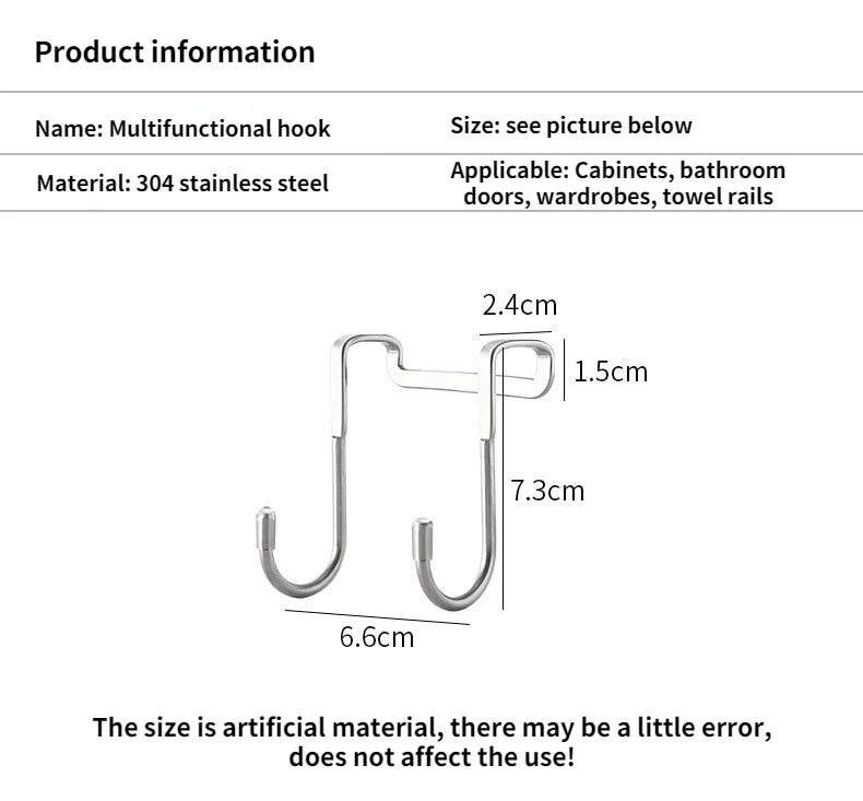 304 Stainless Steel Hook Punching Double S-Shape Hook