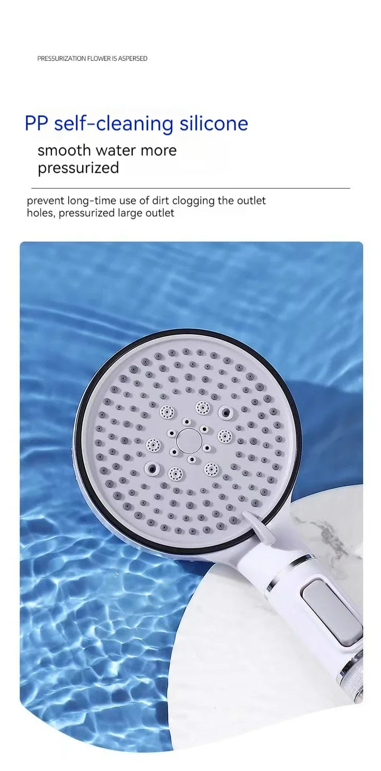 5-Speed Booster Large Panel Strong Water Shower Head