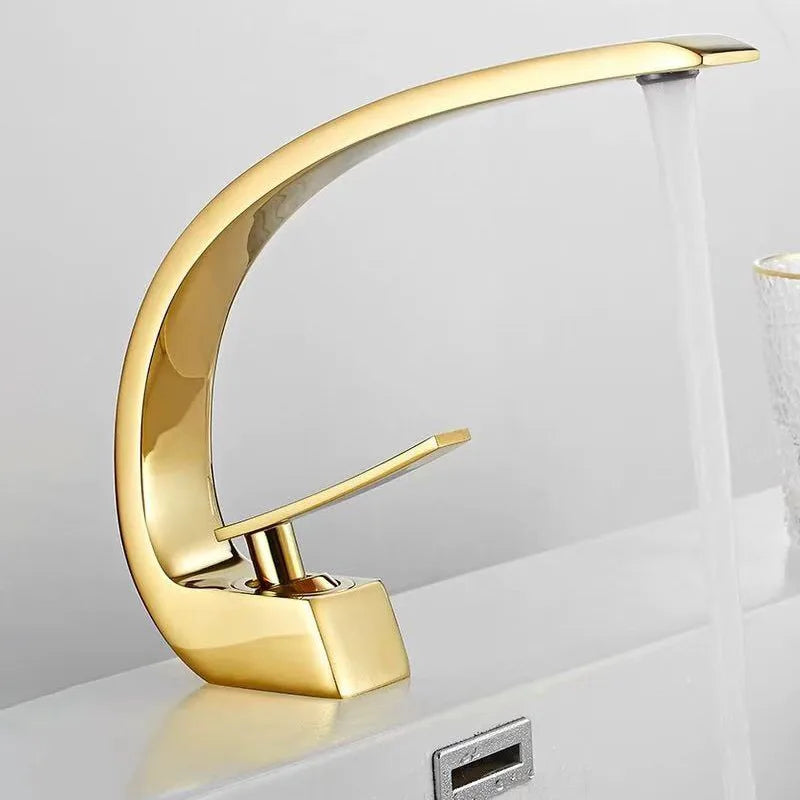 Bathroom Basin Faucet Deck Mount Washing Sink Cold