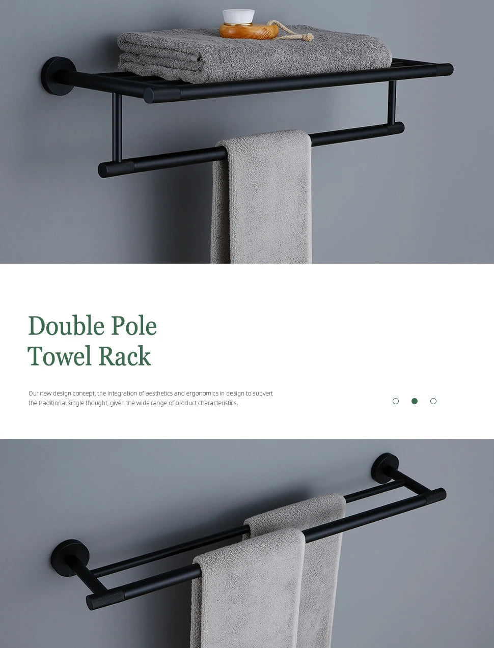 Black Bathroom Brass Knurled Kit Paper Holder Towel