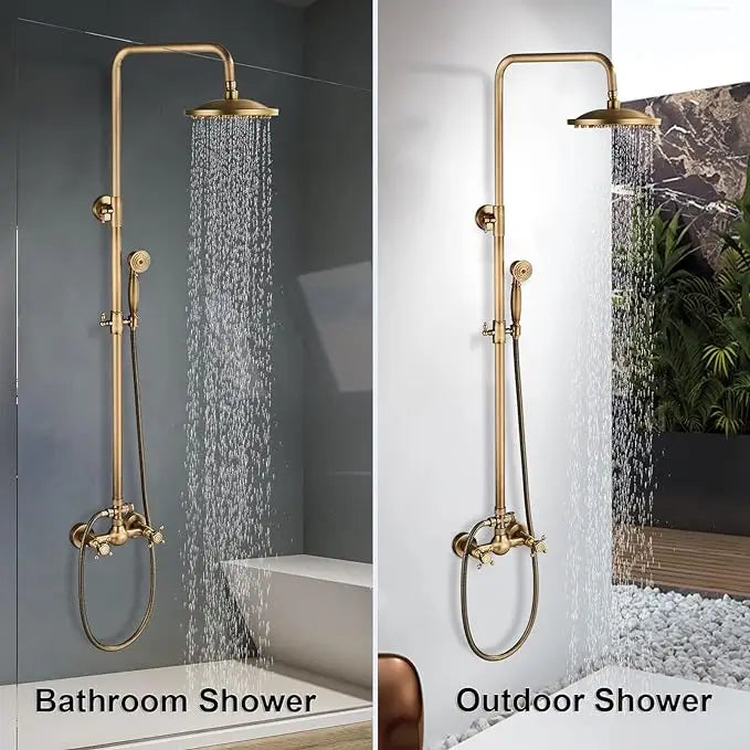 Kemaidi Brass Antique Wall Mount Shower Faucet Handle