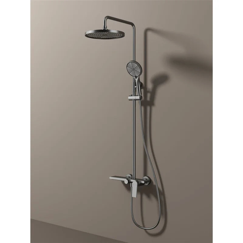 Kemaidi Brushed Gold Shower System Bathroom Shower Faucet