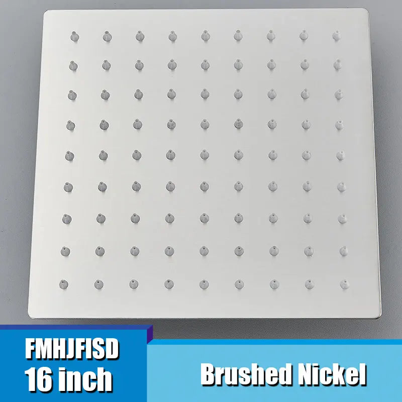 16 Inch Large Square Rain Shower Head Stainless