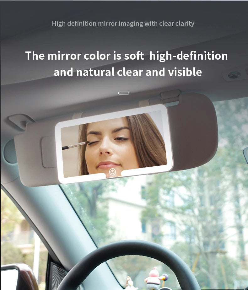 Universal Car Sun Visor Makeup Mirror Led Fill