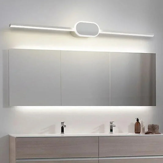 Modern Luxury Bathroom Wall Lamp Black White Aluminum