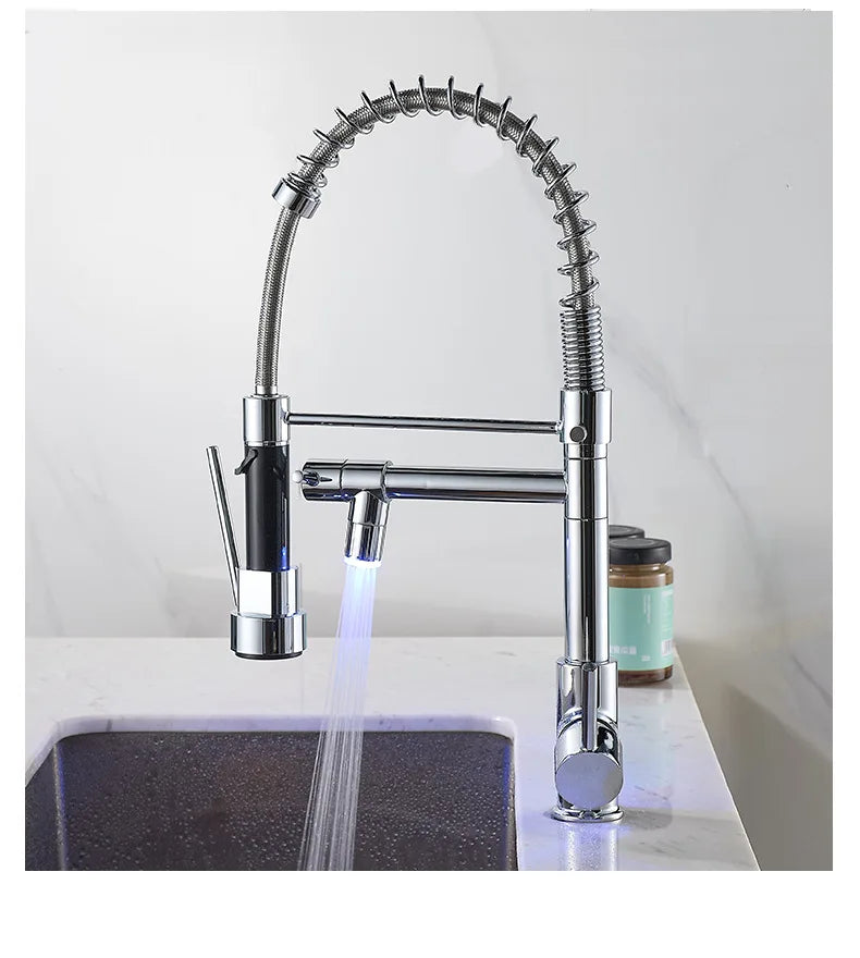 Gold Stainless Steel Faucet Cold Water Mixers Hole