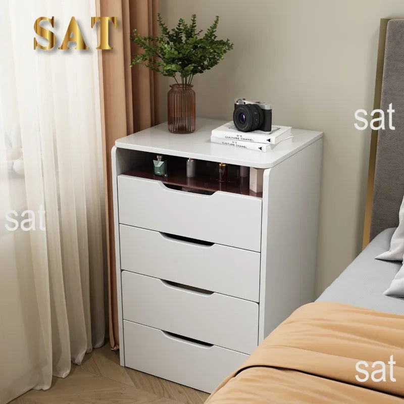Modern White Wood Dresser Nightstand Bedroom Makeup Vanity