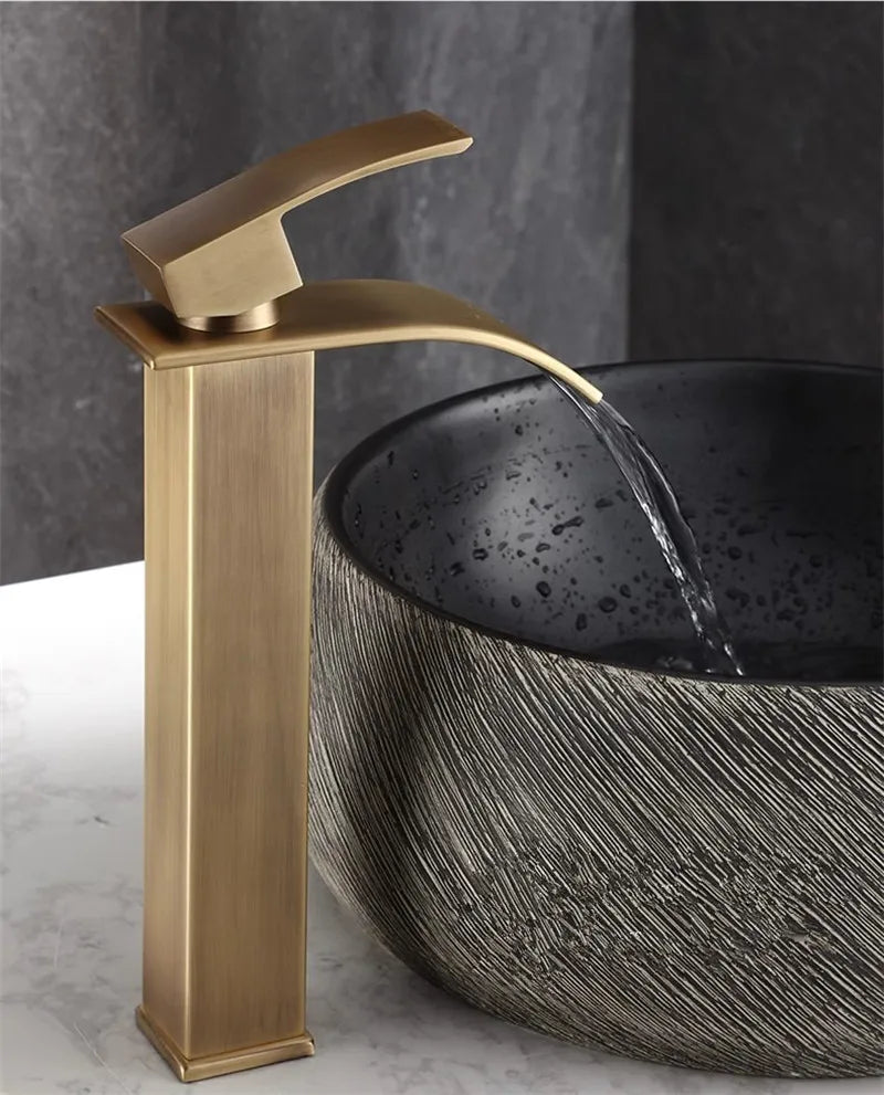 Bathroom Faucet Brass Antique Bronze Basin Faucets &
