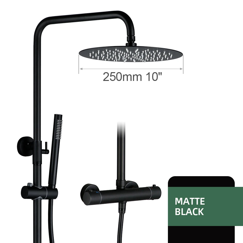 Shower System Thermostatic Shower Faucet Thermostat Bathroom