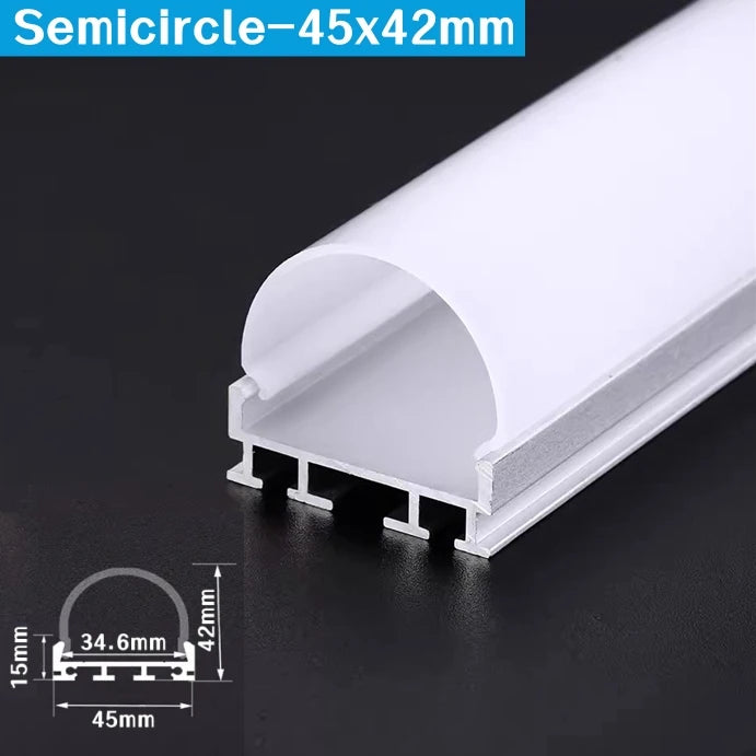 Three-Sided Glowing Led Aluminum Profile Tube Lamp Surface