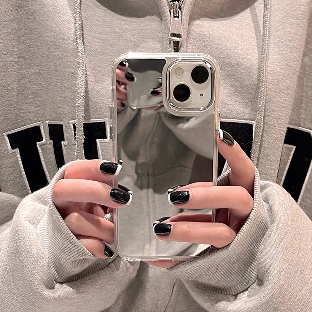 Luxury Acrylic Makeup Mirror Phone Case Iphone 17