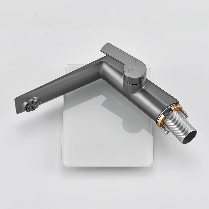 Brass Main Sink Faucet White Bathroom Cold Sink