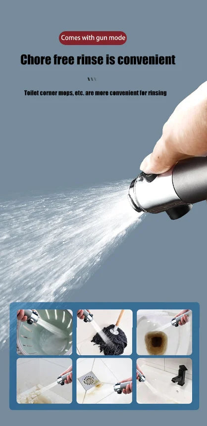 Filtered Handheld View Window Shower Head Bathroom Shower