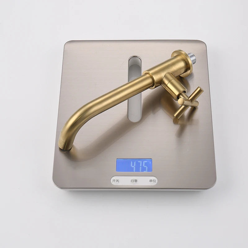 Bangpu Bathroom Wall Mounted Long Mop Pool Faucet