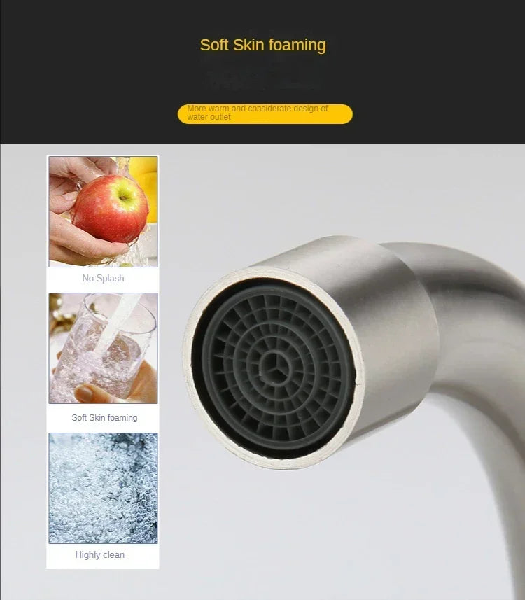 Stainless Steel Faucet Wall Mounted Cold Tap Bathroom