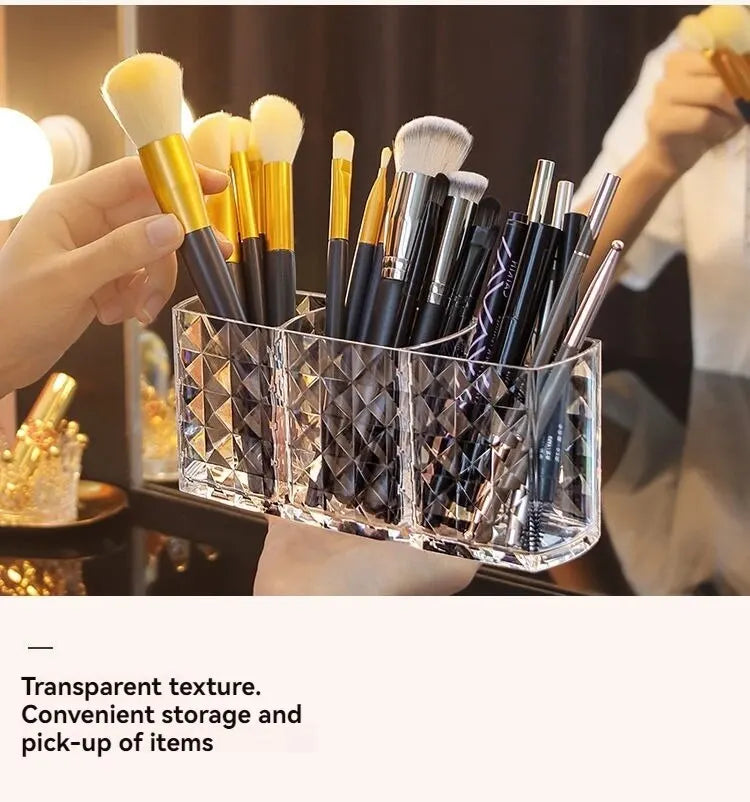 1pcs/2pcs Diamond Patterned Mirror Cabinet Storage Box Bathroom