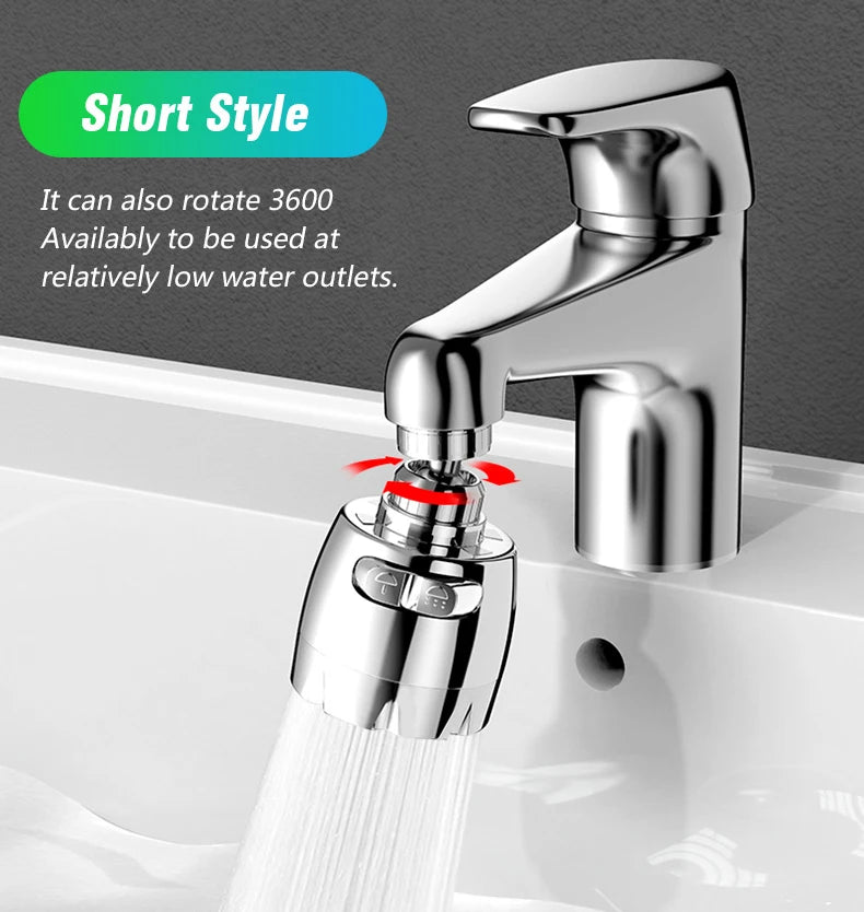 Faucet Extender 360 Degree Rotary Sink Faucet Bubbler