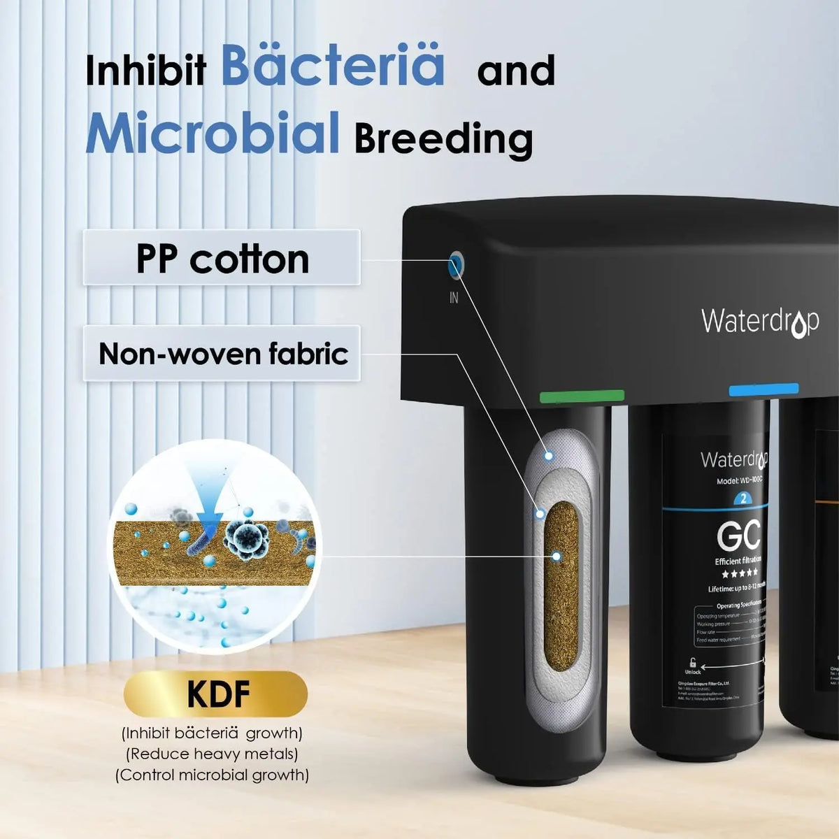 Waterdrop Tsa Layer Under Sink Water Filter System