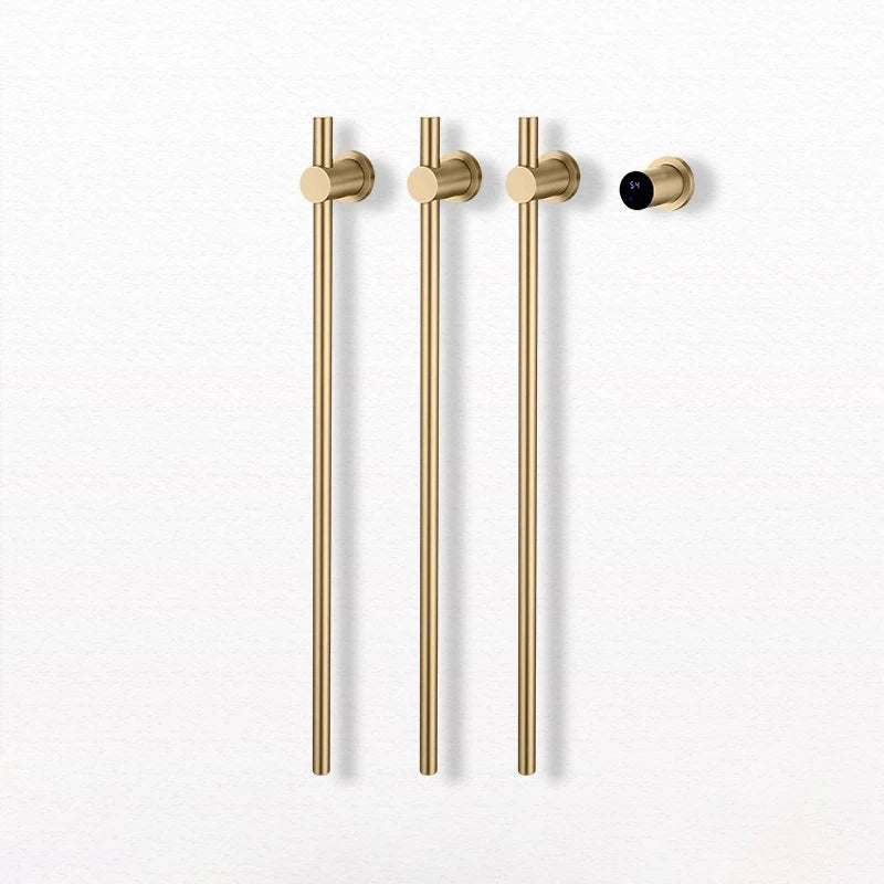Bathroom Black Electric Towel Rack Hidden Wire Bath