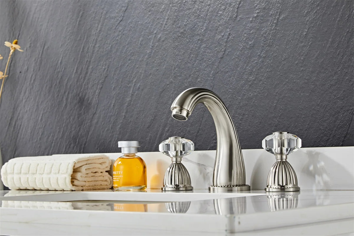 Basin Faucets Gold Brass Modern Bathroom Sink Faucet