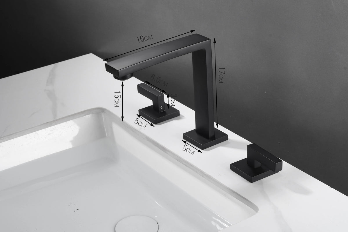 Brushed Gold Basin Faucet Total Brass Black Bathroom