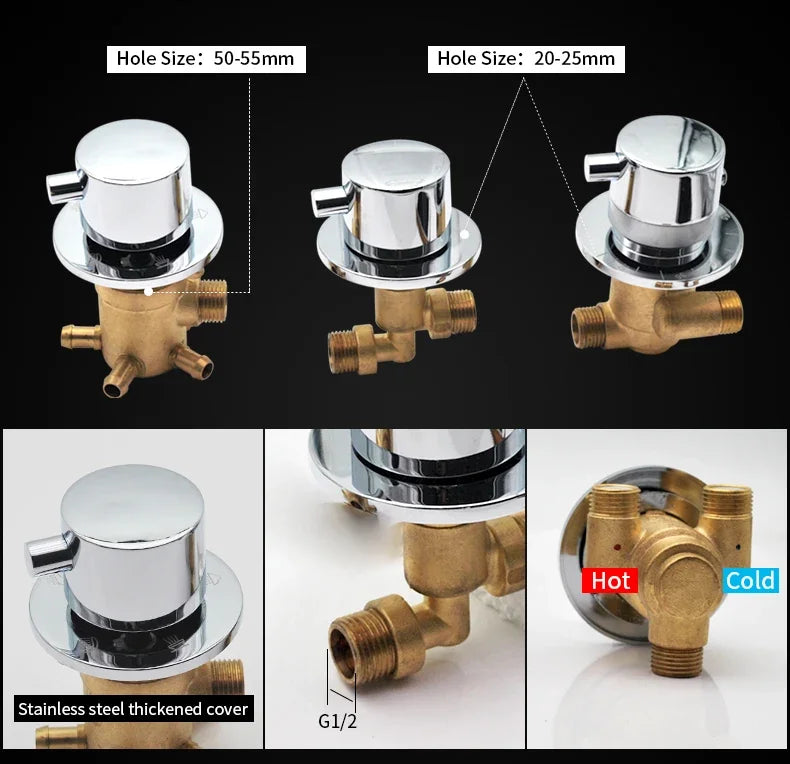 Thermostatic Shower Faucets 2/3/4 Outlet 10cm /12 5cm