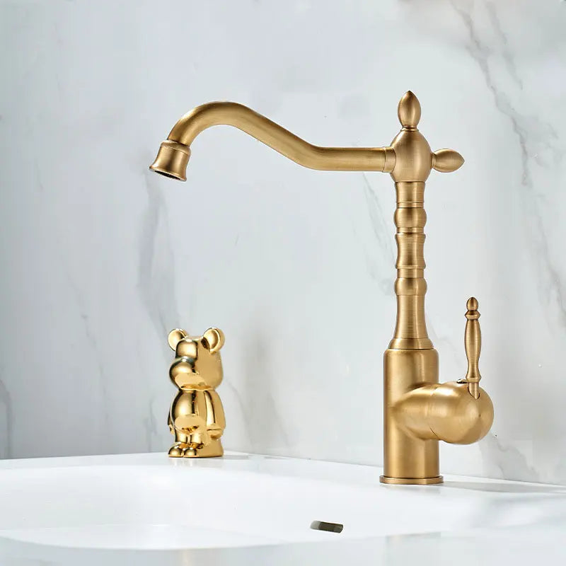French Brass Light Luxury Three In One Pure