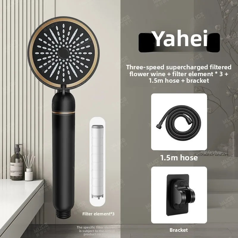 High Pressure Filter Shower Head Chlorine Removal Skin